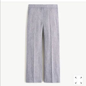 JCrew NWT 💙Hayden Pants in Italian Cotton Linen